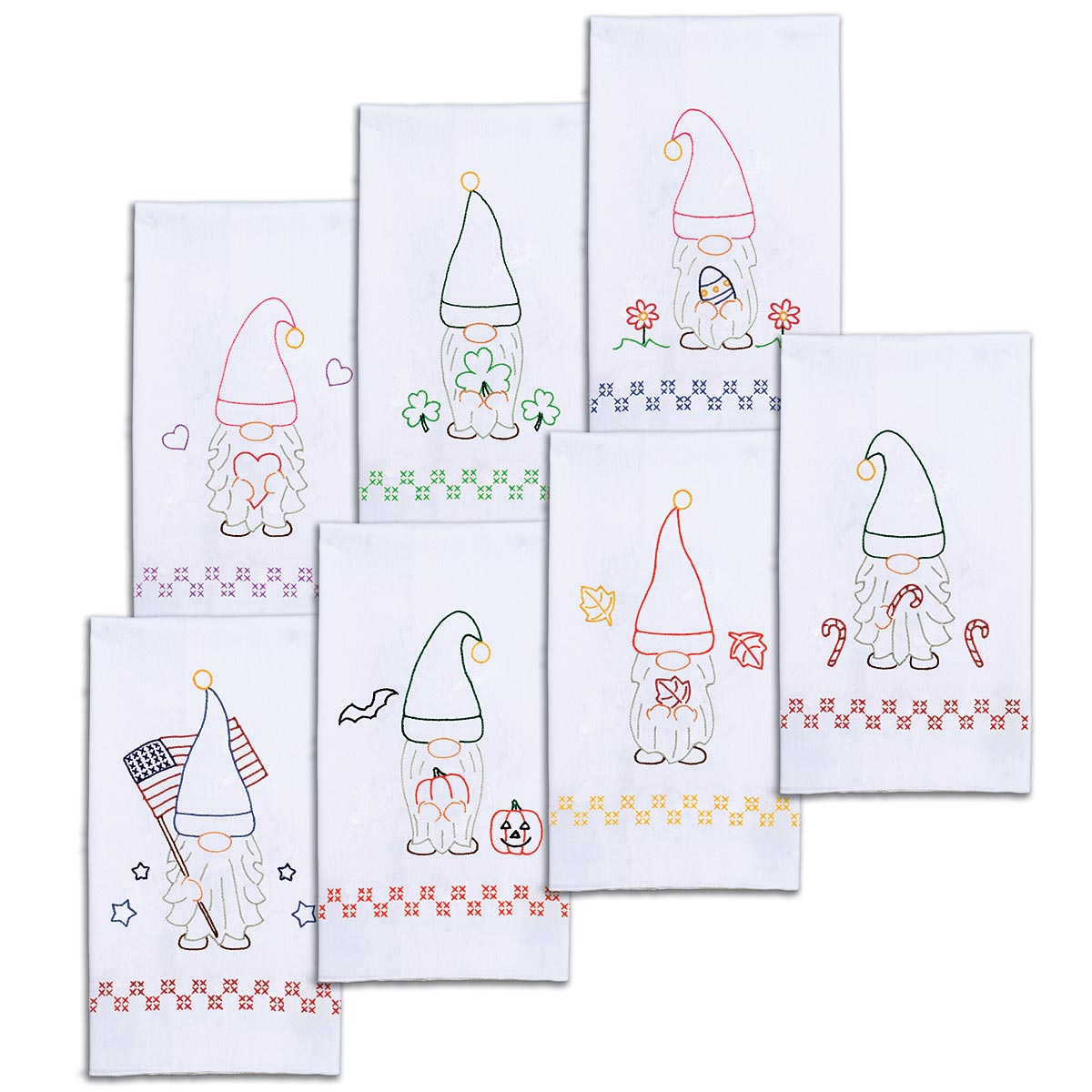 Holiday Gnomes Hand Towel Set - Norton House Quilting