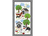 Dog House Fabric Quilt Panel C7748 Timeless Treasures