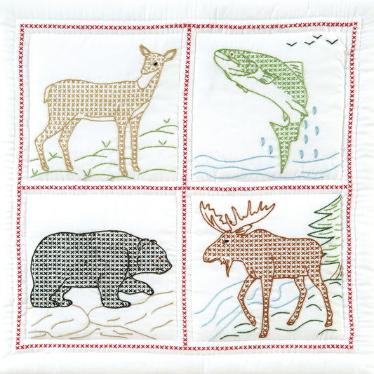 Wilderness 18″ Quilt Blocks Needlework