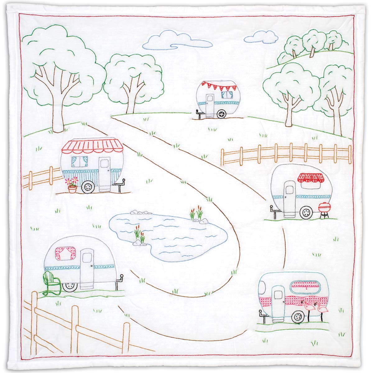 Campground Wall Quilt Needlework