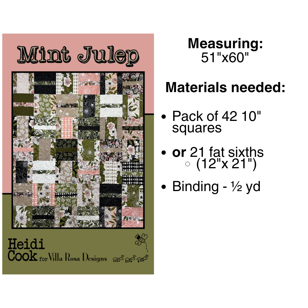 DIGITAL Mint Julep Quilt Pattern - Villa Rosa Designs