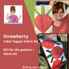 Strawberry Table Topper - Kit