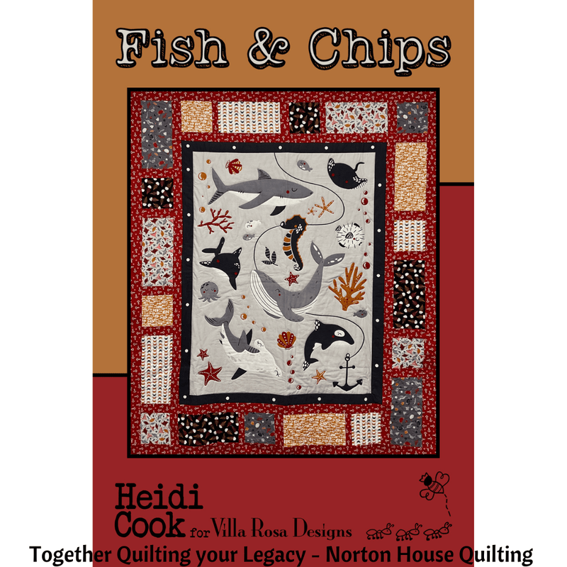 DIGITAL - Fish & Chips Quilt Pattern - Villa Rosa Designs