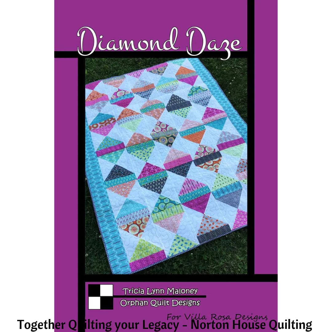 DIGITAL - Diamond Days Quilt Pattern - Villa Rosa Designs