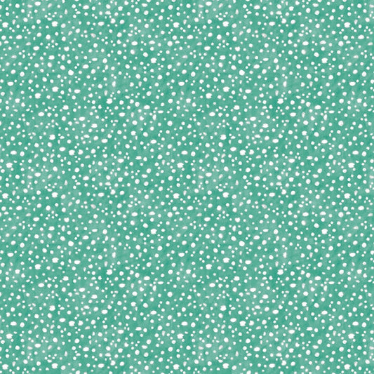 Savor the Gnoment - Teal Mushroom Dots - 39724-441 - Tonal - Wilmington Prints