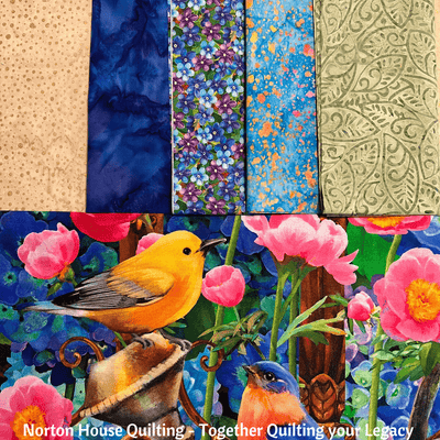Birds & Flowers Quilt - Kit