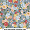 Flower Garden || Blue background Large Flowers ||  Riley Blake Designs