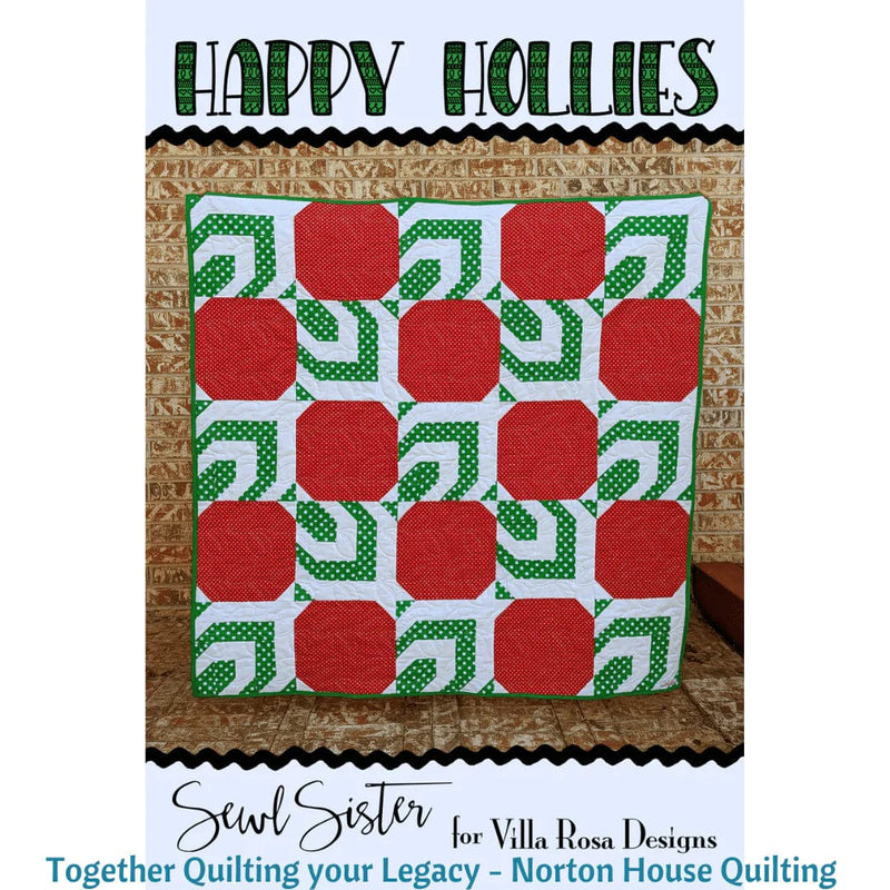 DIGITAL - Happy Hollies Quilt Pattern - Villa Rosa Designs
