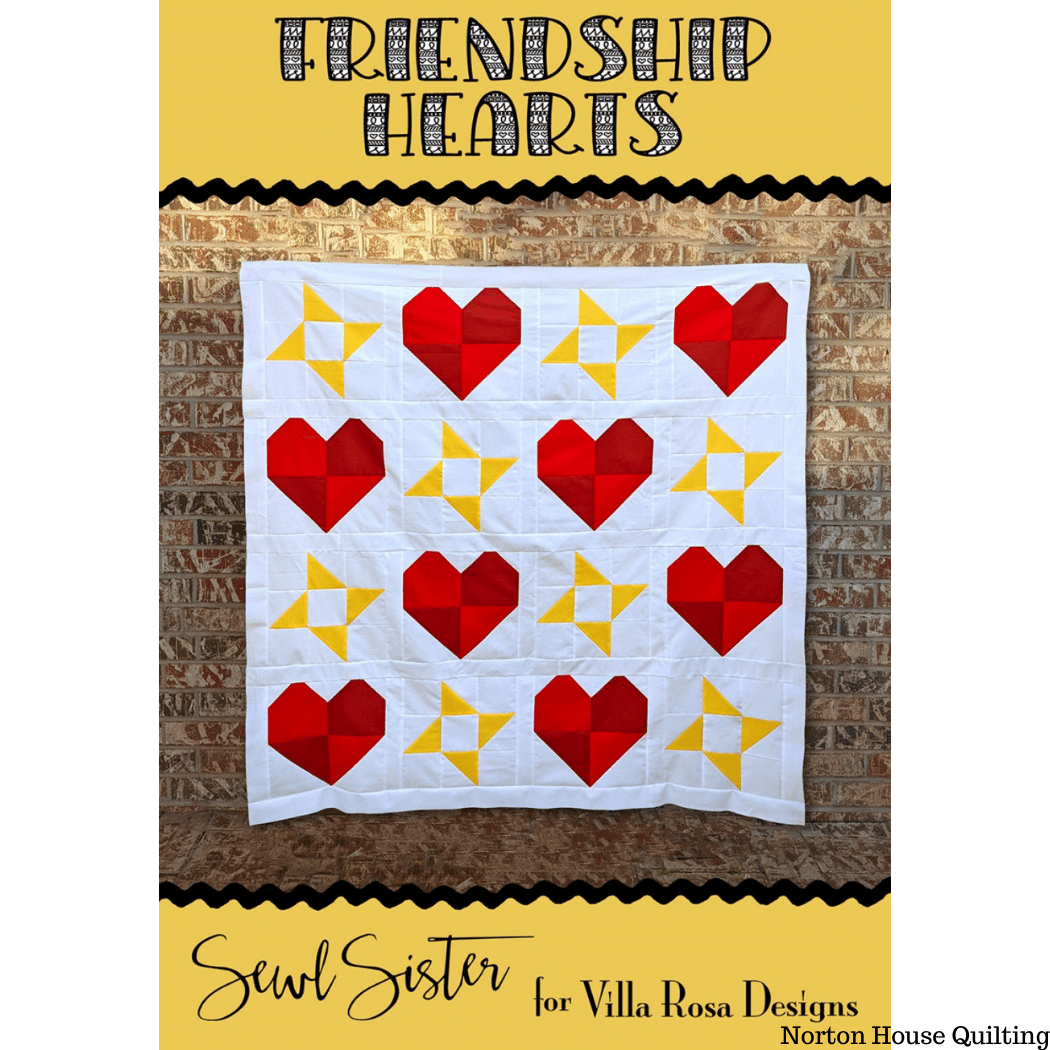 Friendship Hearts Quilt Pattern - Villa Rosa Designs