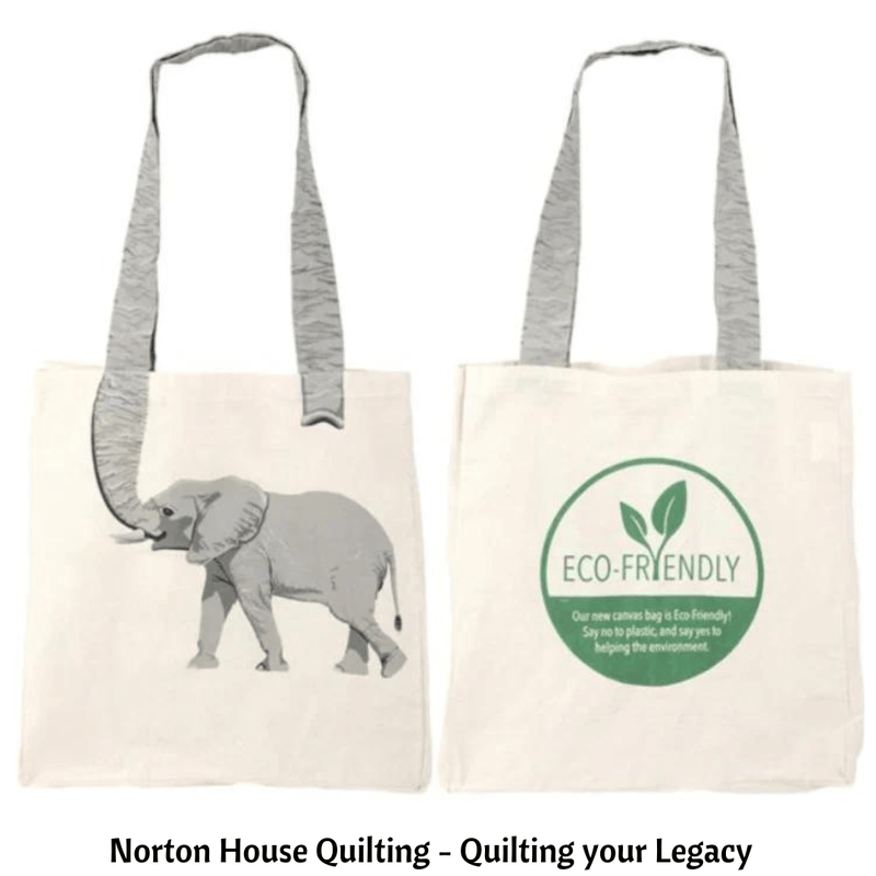 16" Elephant Eco-Friendly Canva Bag