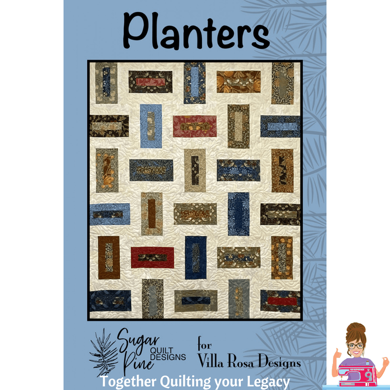 DIGITAL - Planters Quilt Pattern - Villa Rosa Designs