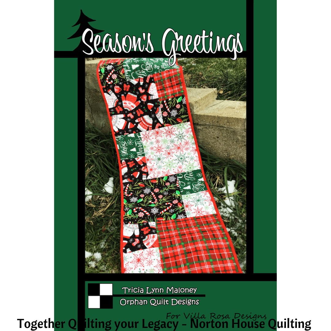 Season Greetings Table Topper Pattern - Villa Rosa Designs