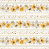 Multi Fields of Gold Repeating Stripe - 86497-195 - Fields of Gold - Wilmington Prints - Flower Prints