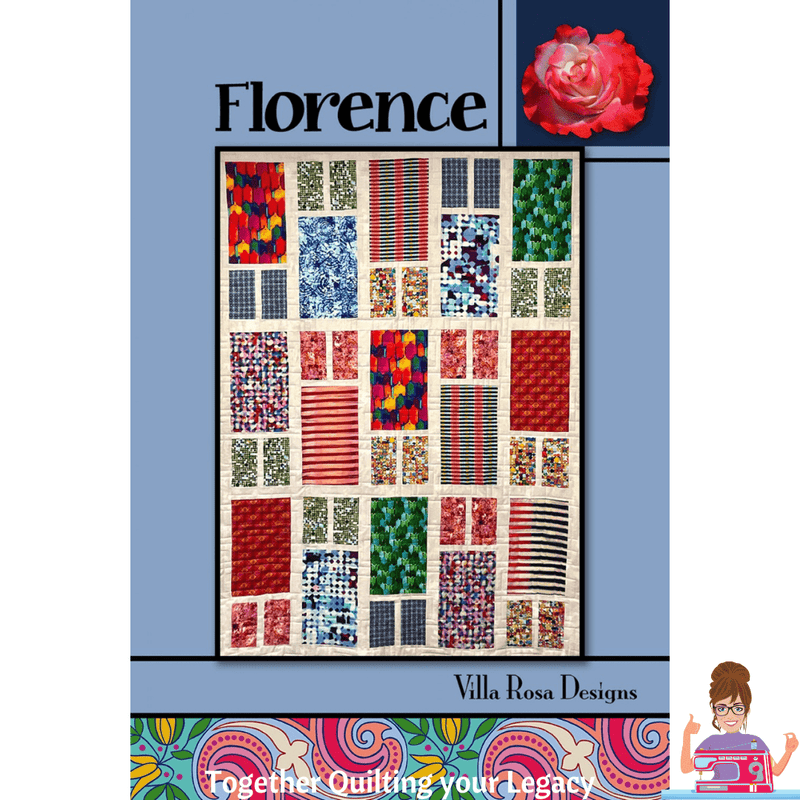 DIGITAL - Florence Quilt Pattern - Villa Rosa Designs