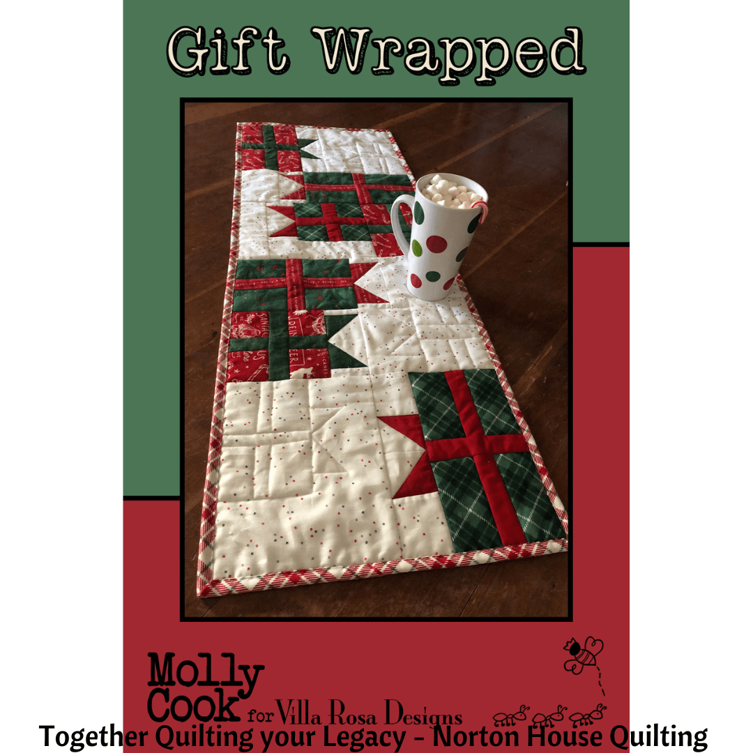 Gift Wrapped Table Topper Pattern - Villa Rosa Designs