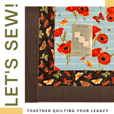 Black Butterflies - In the Beginning - Table Topper Kit