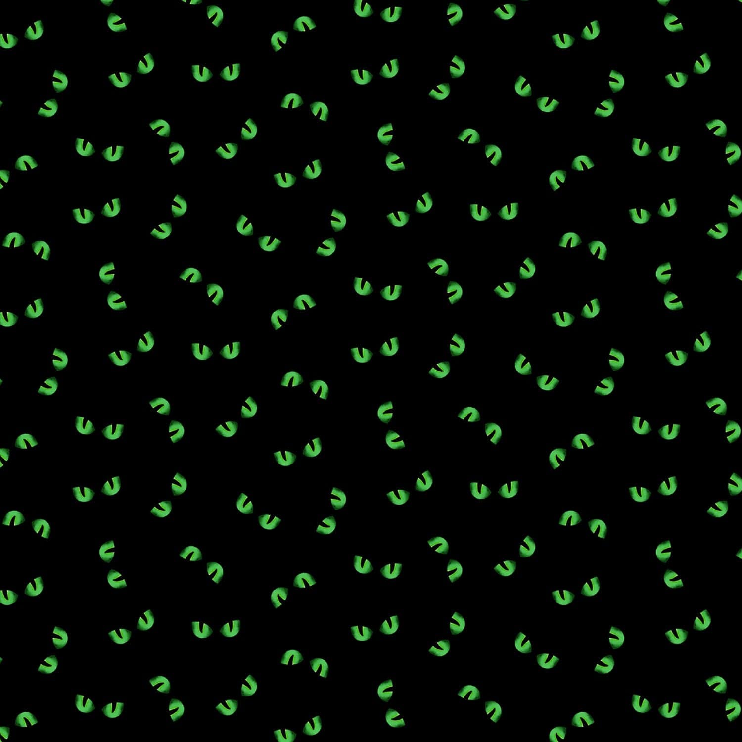 Black Cats Eyes - Michael Miller - Halloween Fabrics
