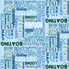 Dockside - Blue Words - 9779-11 - Henry Glass