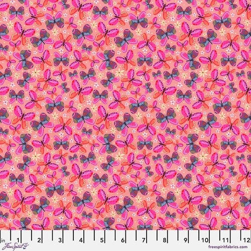 💥 Butterflies on the Lake - Pink || Magic Friends ||  Free Spirit Fabrics
