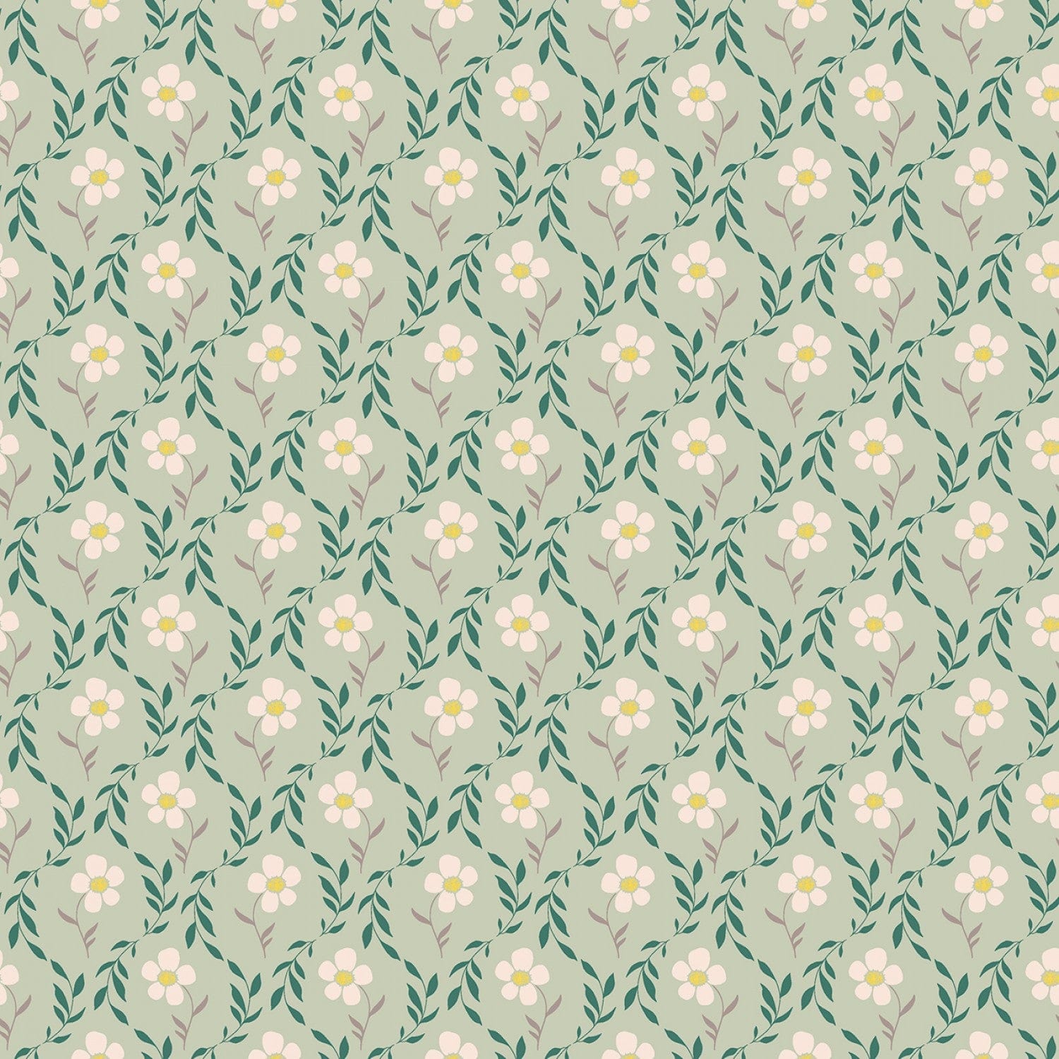 Harmony Bloom Sage - C11094-SAGE -  Riley Blake - Flower Prints