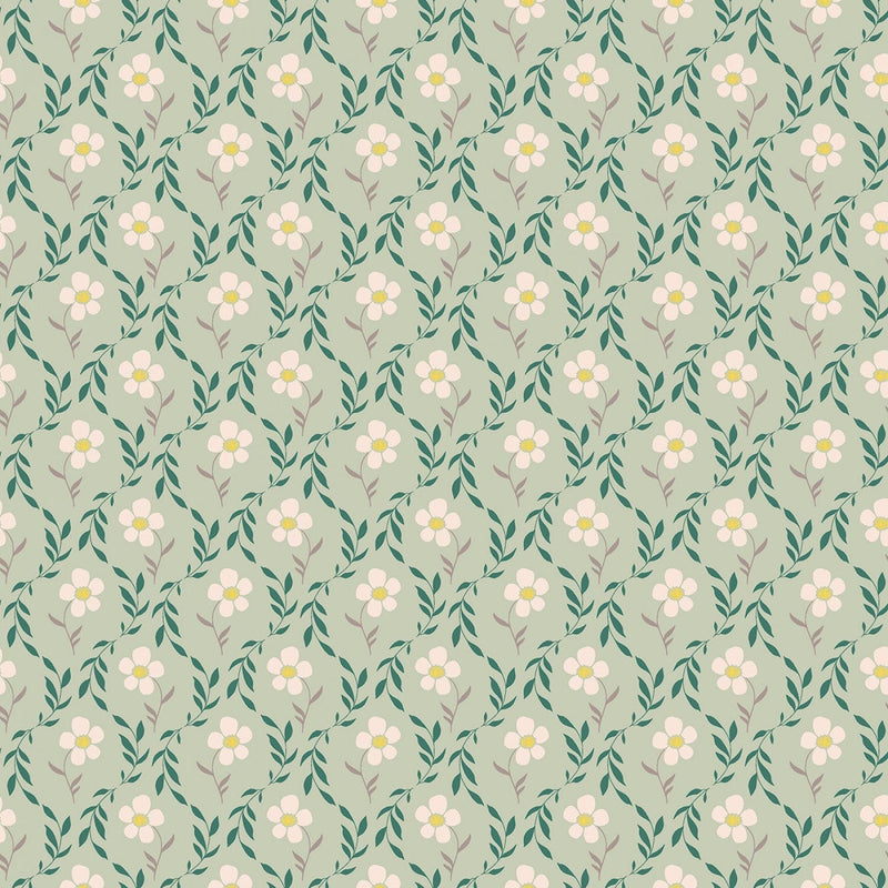 Harmony Bloom Sage - C11094-SAGE -  Riley Blake - Flower Prints