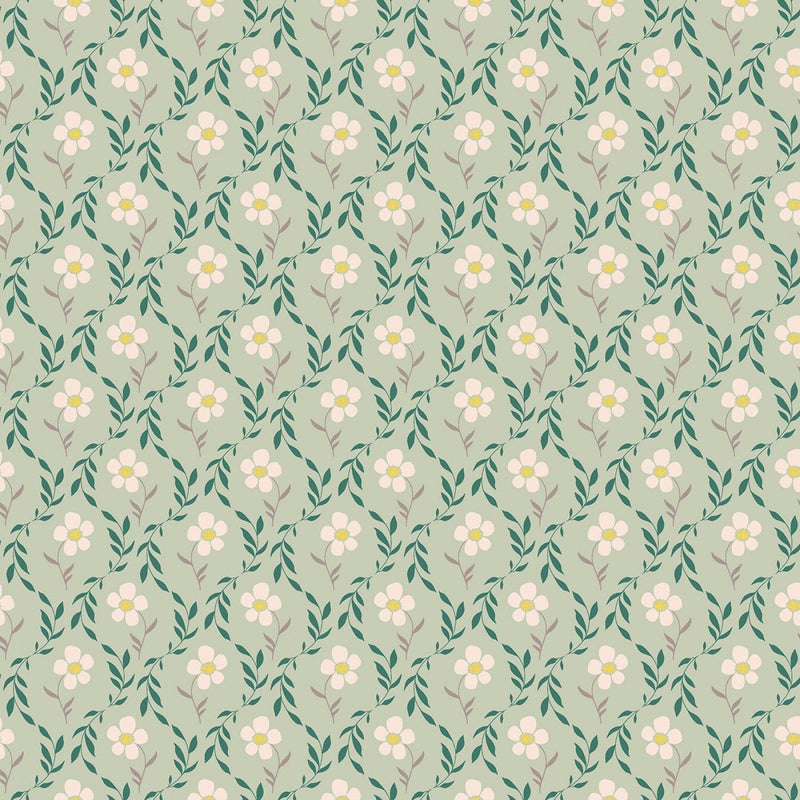 Harmony Bloom Sage - C11094-SAGE -  Riley Blake - Flower Prints