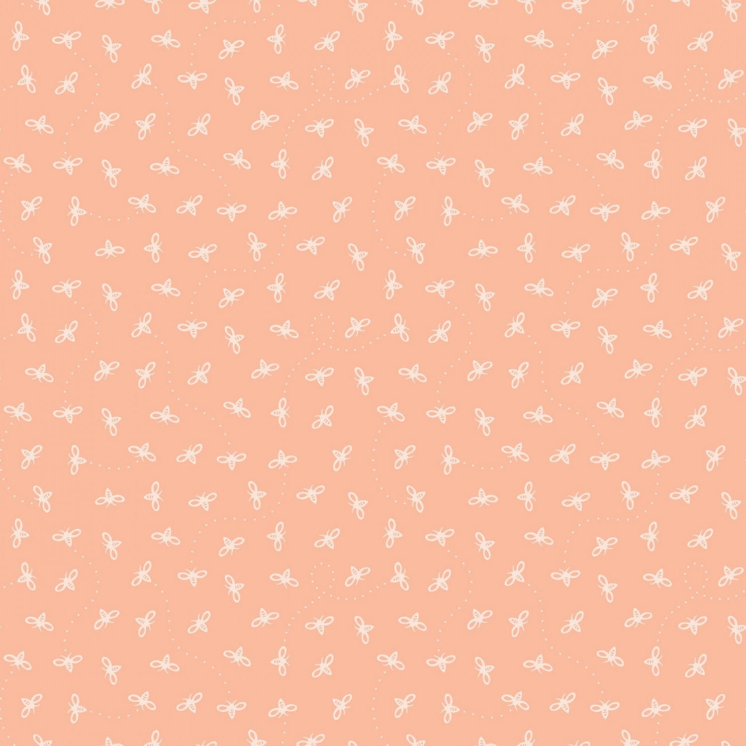 Harmony Bees Apricot - C11096-APRICOT -  Riley Blake - Flower Prints