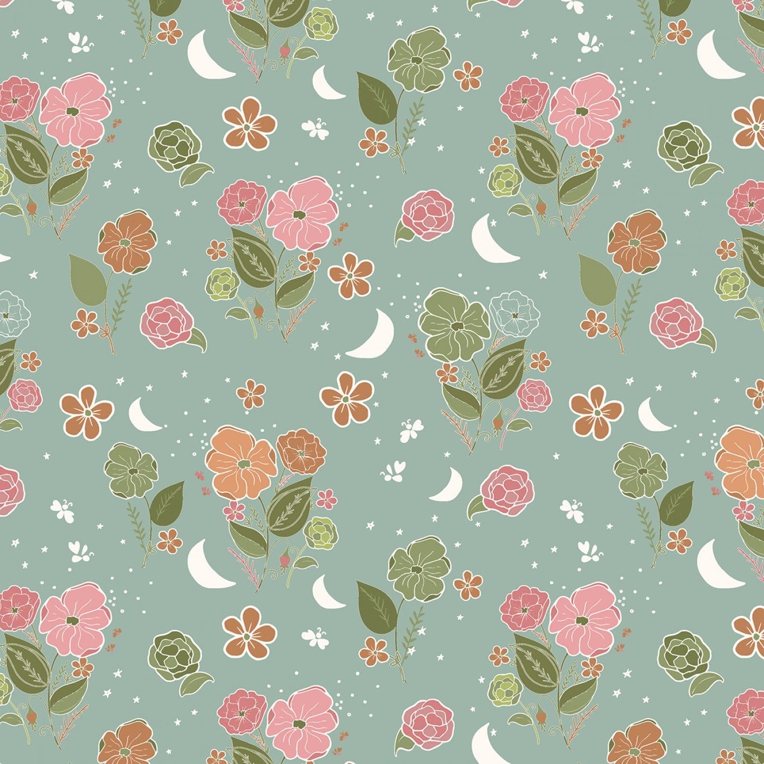 Beneath the Western Sky -  C11190R-SEAFOAM -  Riley Blake - Flower Prints