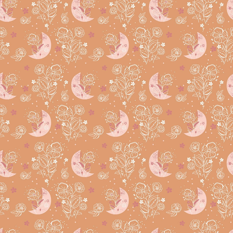 Beneath the Western Sky -  Moons - C11191R-ORANGE -  Riley Blake - Flower Prints