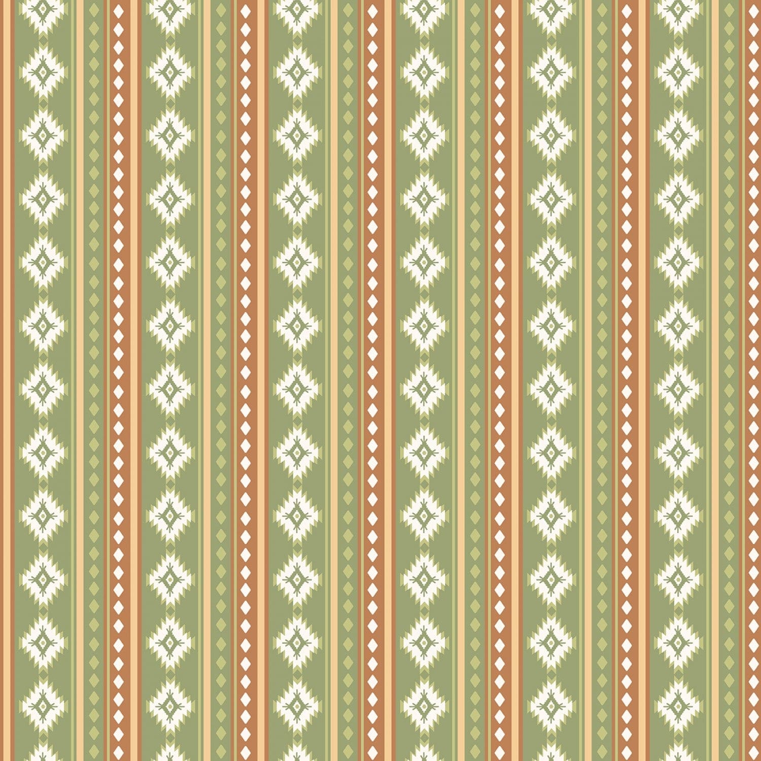 Beneath the Western Sky -  Stripes - C11193R-GREEN -  Riley Blake - Flower Prints