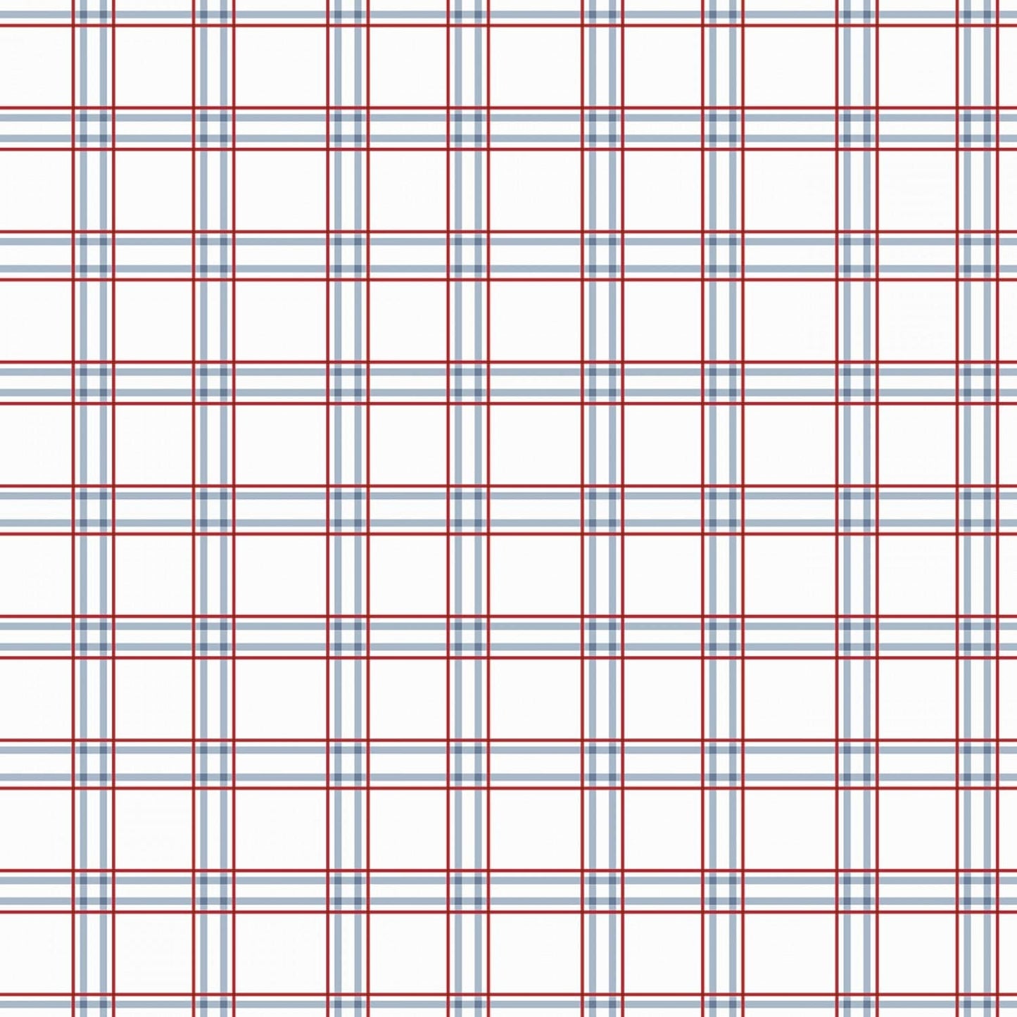 American Dream - Plaid Offwhite - C11935R-OFFWHITE -  Riley Blake - Patriotic Prints - Fabric Sale Blast