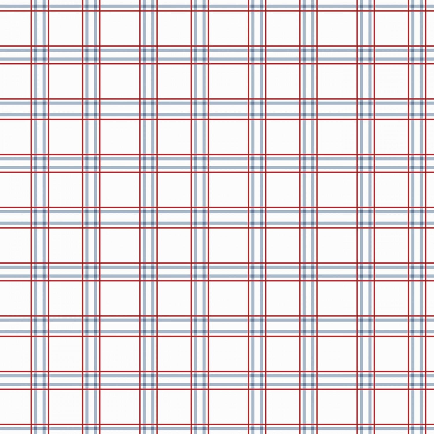 American Dream - Plaid Offwhite - C11935R-OFFWHITE -  Riley Blake - Patriotic Prints
