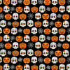 Black Ghastly Greetings - Michael Miller - Halloween Fabrics
