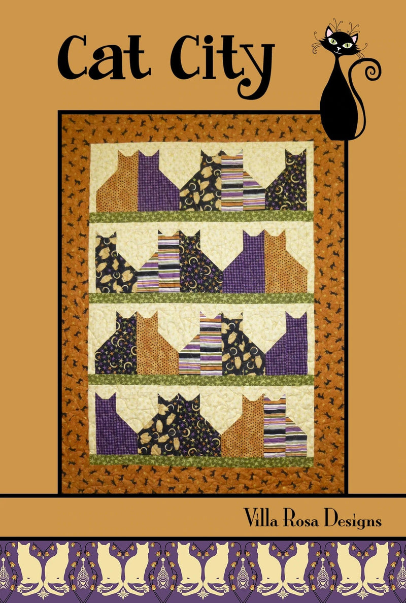 DIGITAL - Cat City - Villa Rosa Designs - Quilt Pattern