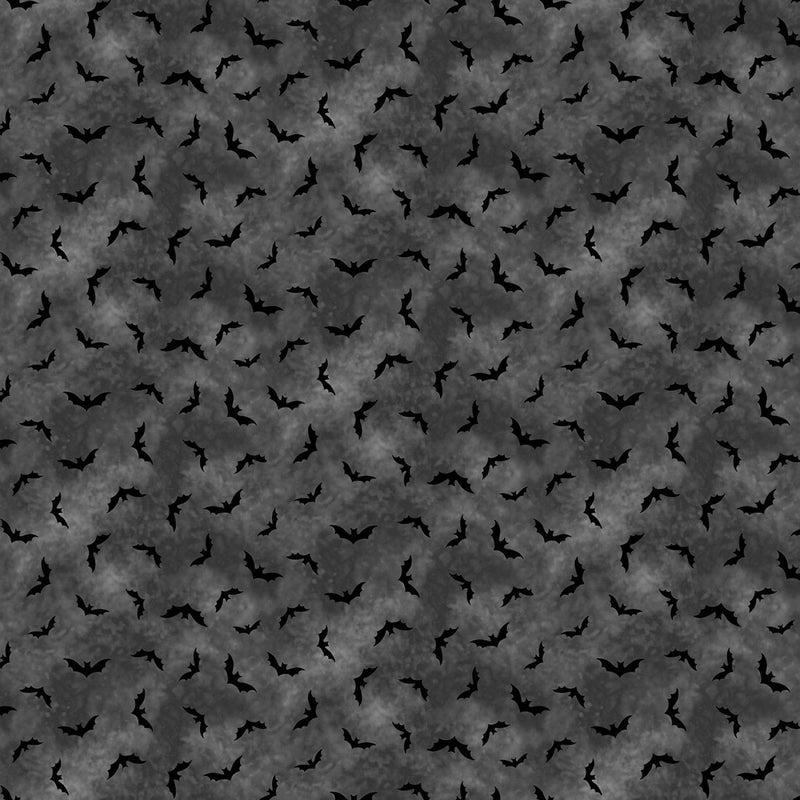 Charcoal Bats - Michael Miller - Halloween Fabrics