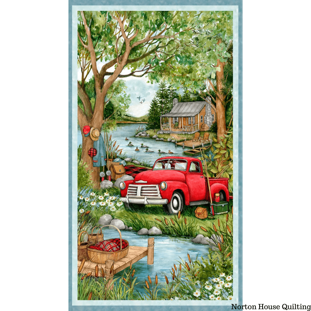 Down by the Lake - Panel - 39726-743 - Wilmington Prints - Fabric Sale Blast