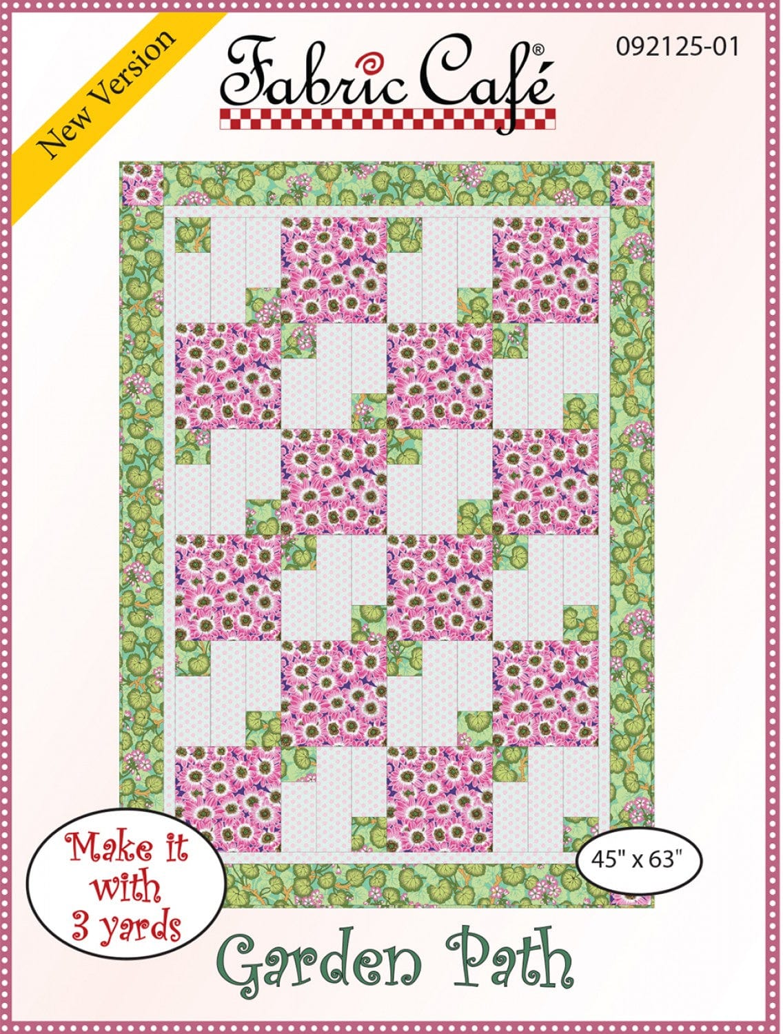 Garden Path Pattern - 3-yard Quilt - Fabric Cafe