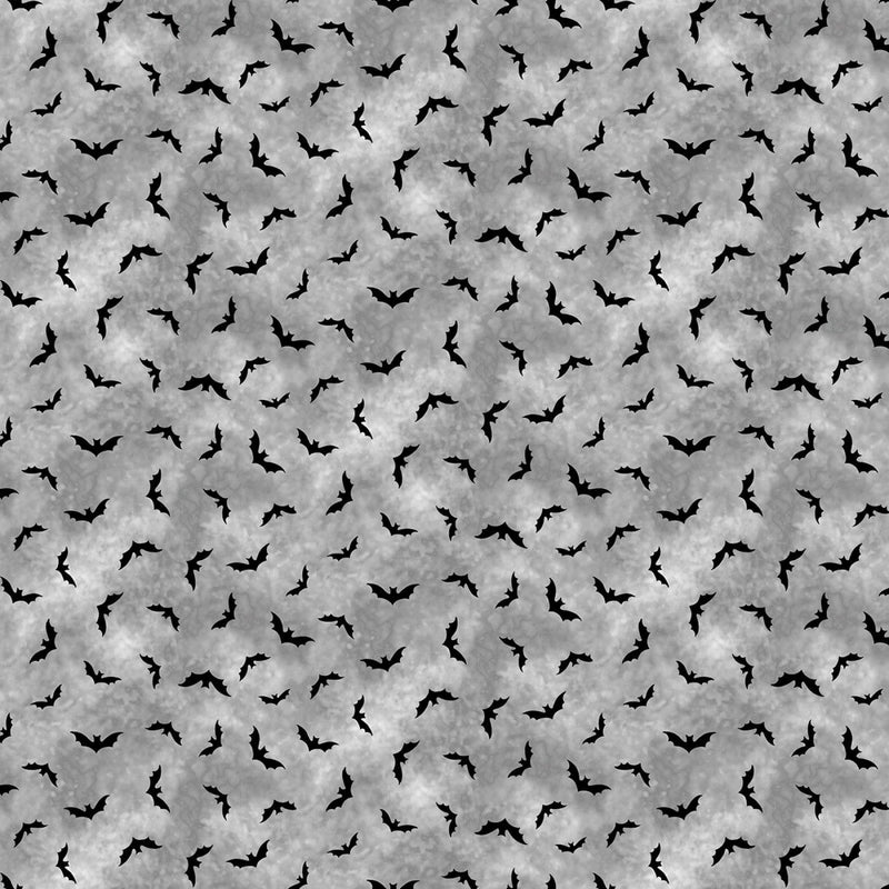 Grey Bats - Michael Miller - Halloween Fabrics