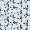 Silly Safari - Grey Zebra - 5939-90 - Studio E - Animal Kid Prints