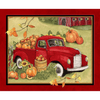 Harvest Red Truck Panel 36in