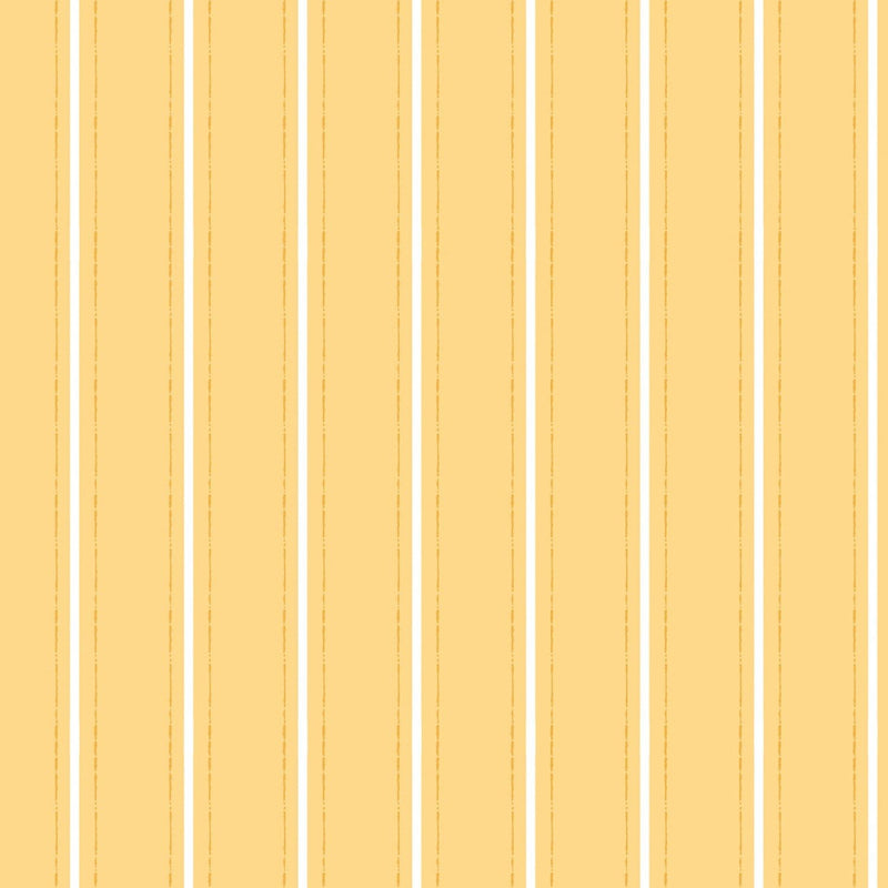 Ladybug Mania - Light Gold Stripe - Y3178-67 - Clothworks - Kids Prints - Flower