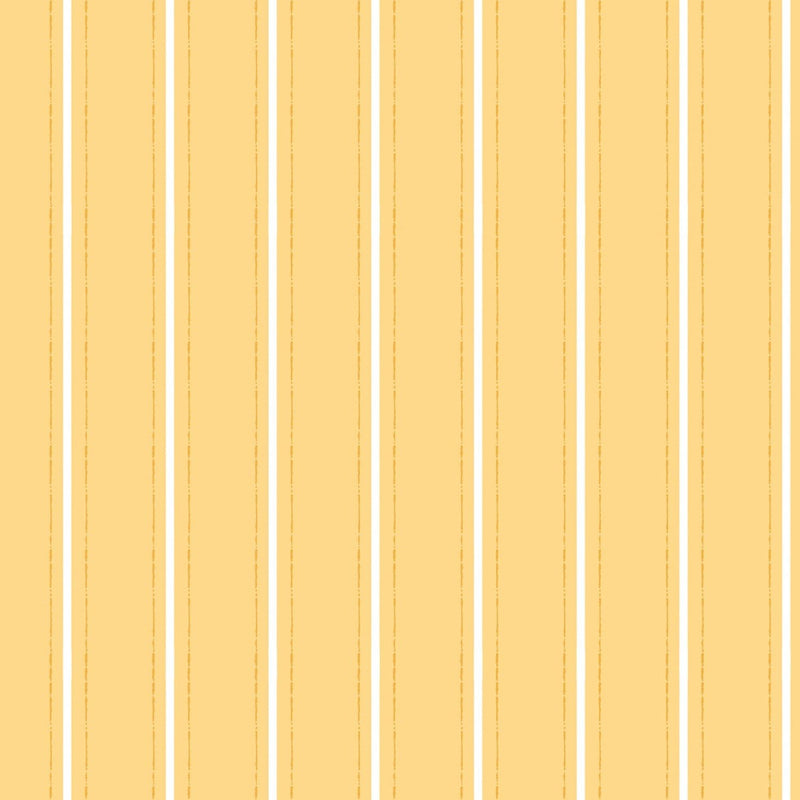 Ladybug Mania - Light Gold Stripe - Y3178-67 - Clothworks - Kids Prints - Flower