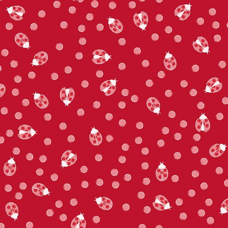 Ladybug Mania - Light Red Dot- Y3179-4 - Clothworks - Kids Prints - Flower