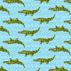 Silly Safari - Light Teal Alligator - 5938-17 - Studio E - Animal Kid Prints