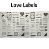 Love Labels - Cream & Black - Panel