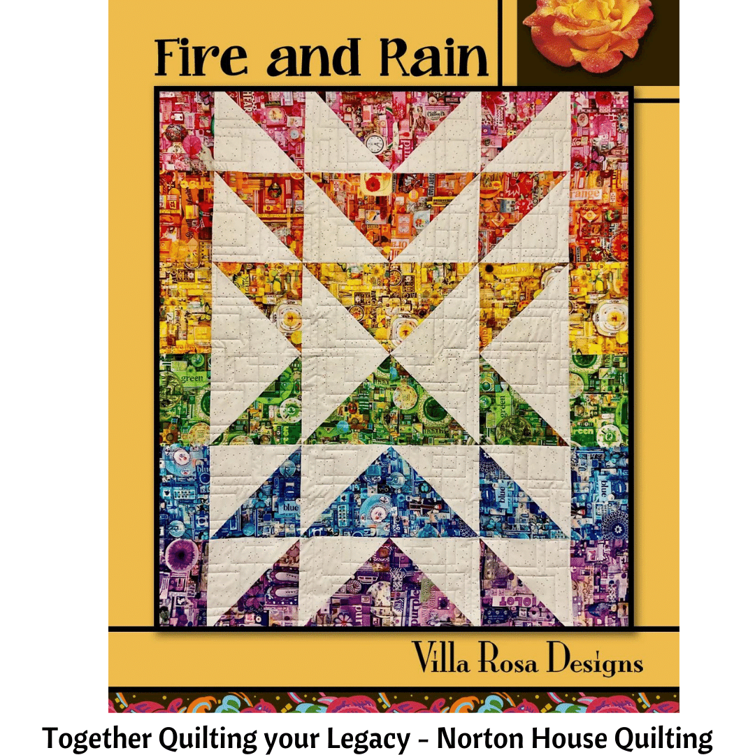DIGITAL Fire and Rain Quilt Pattern - Villa Rosa Designs