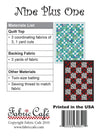 Nine Plus One Pattern - 3-yard Quilt - Fabric Cafe