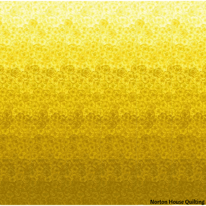 Stoffabric Denmark Rose Ombre Roses - Yellow