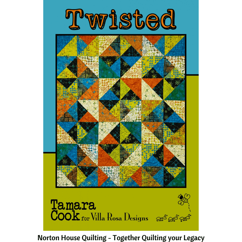 DIGITAL - Twisted Quilt Pattern - Villa Rosa Designs