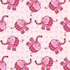 Silly Safari - Pink Elephant - 5945-22 - Studio E - Animal Kid Prints